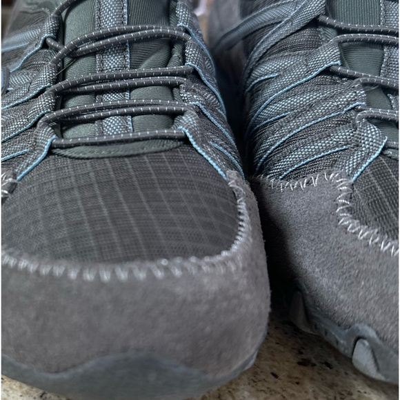 Skechers Womens Sz 9 Bikers Lite Relive Gray/Blue Slip On Casual/Athletic Shoes - Picture 7 of 9